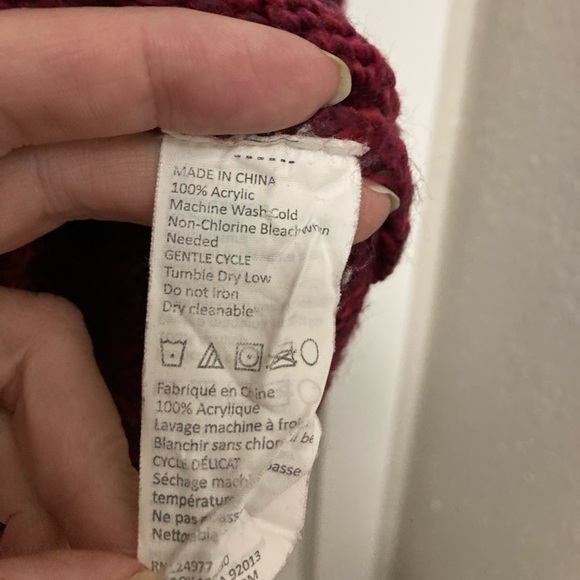 Prana Leisel Plum Gradient Striped Pink Cable Knit Long Sleeve Sweater - Picture 4 of 10